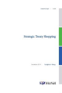 14-9 Strategic Treaty Shopping cover image